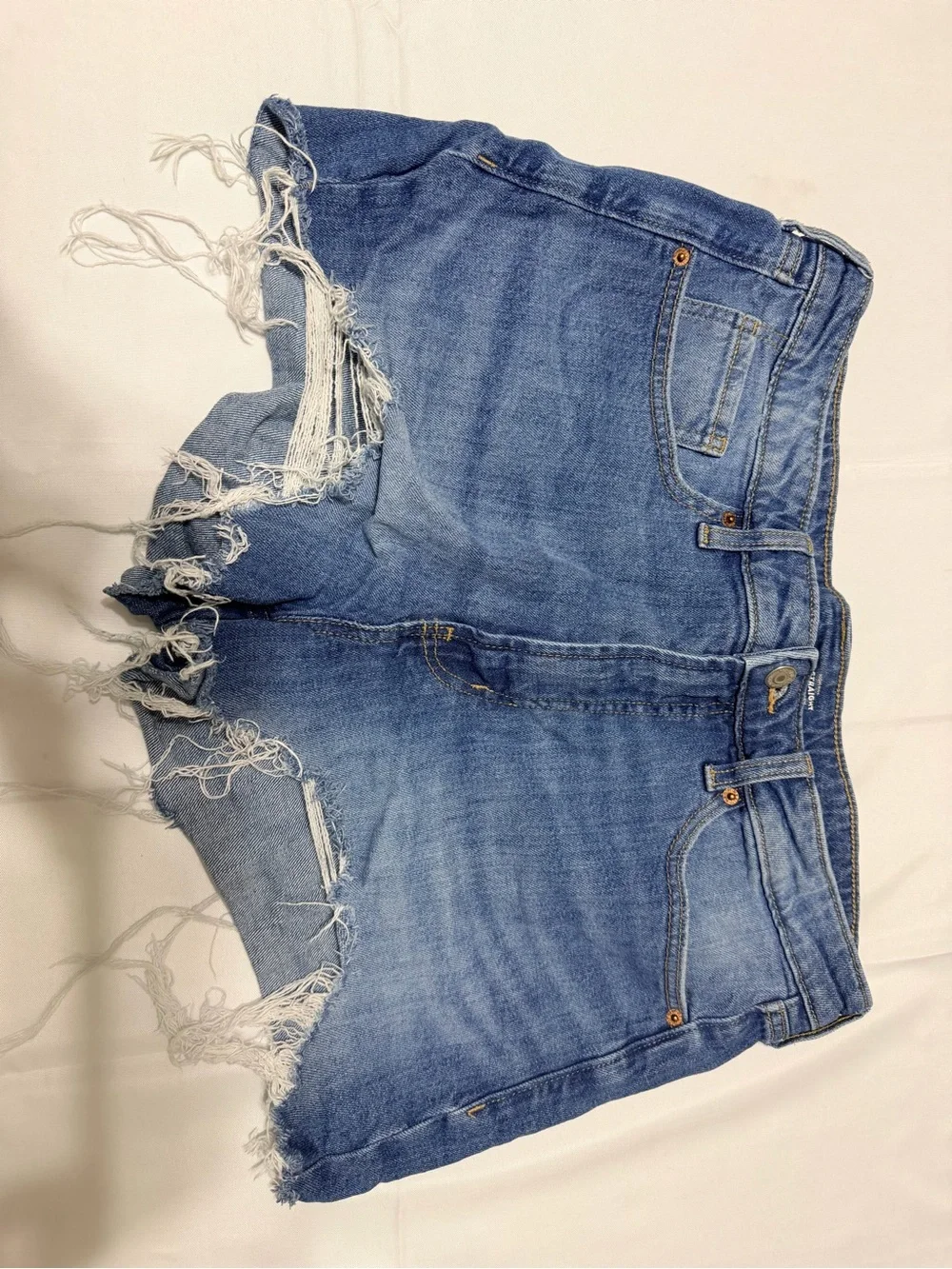 Women's Distressed Denim Cutoff Shorts - Blue Old Navy